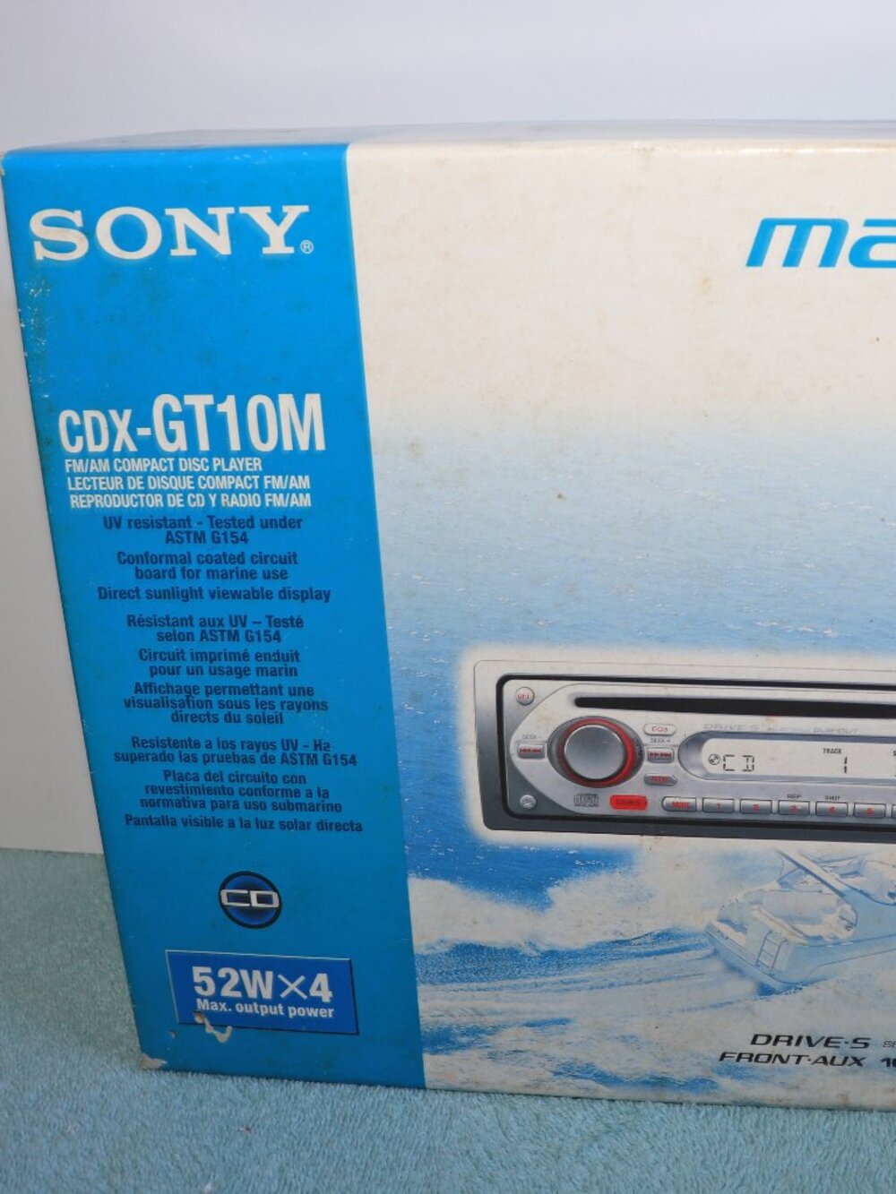 Sony CDX-GT10M Marine FM/AM Compact Disc Player